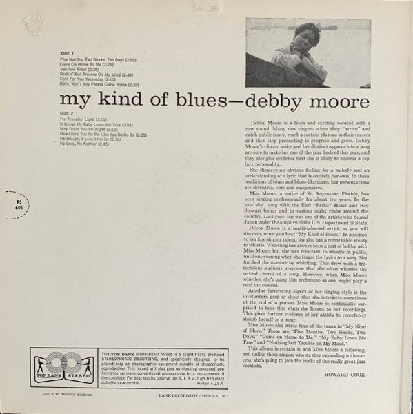 Debby Moore (2) : My Kind Of Blues (LP, Album)