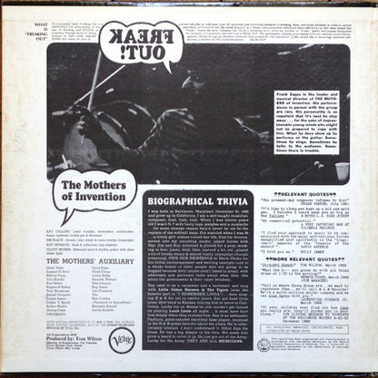 The Mothers Of Invention* : Freak Out! (2xLP, Album, Mono, Hot)