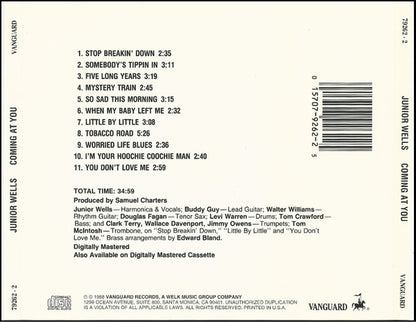 Junior Wells : Coming At You (CD, Album, RE)