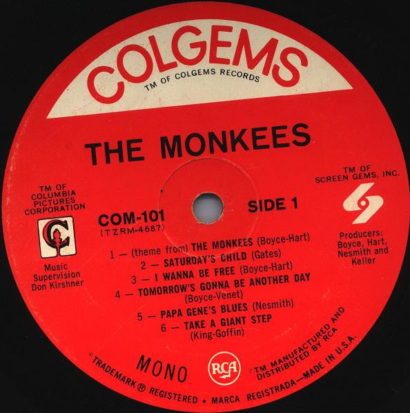 The Monkees : The Monkees (LP, Album, Mono, RP)