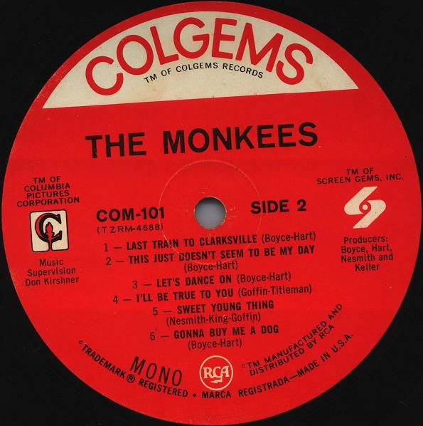 The Monkees : The Monkees (LP, Album, Mono, RP)