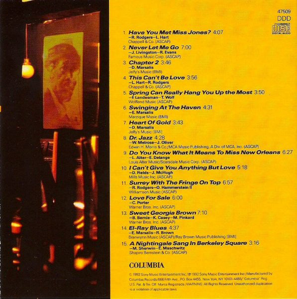Ellis Marsalis : Heart Of Gold (CD, Album)