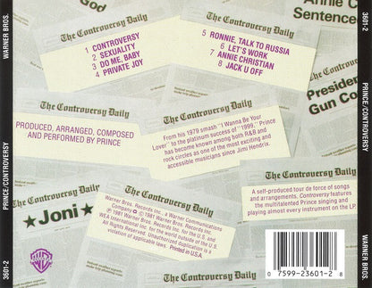 Prince : Controversy (CD, Album, RE, RP, Cin)