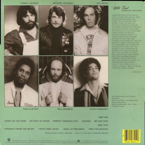 Little Feat : Down On The Farm (LP, Album, Jac)