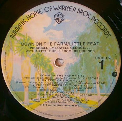 Little Feat : Down On The Farm (LP, Album, Jac)