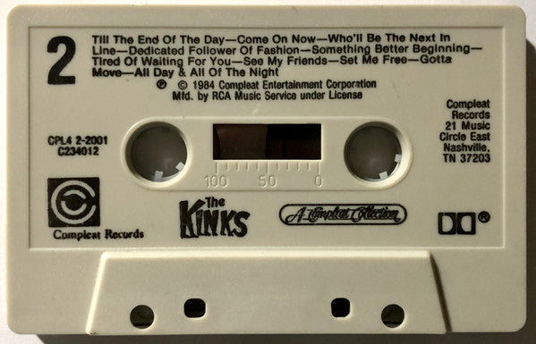 The Kinks : A Compleat Collection (Cass, Comp, Club, RCA)