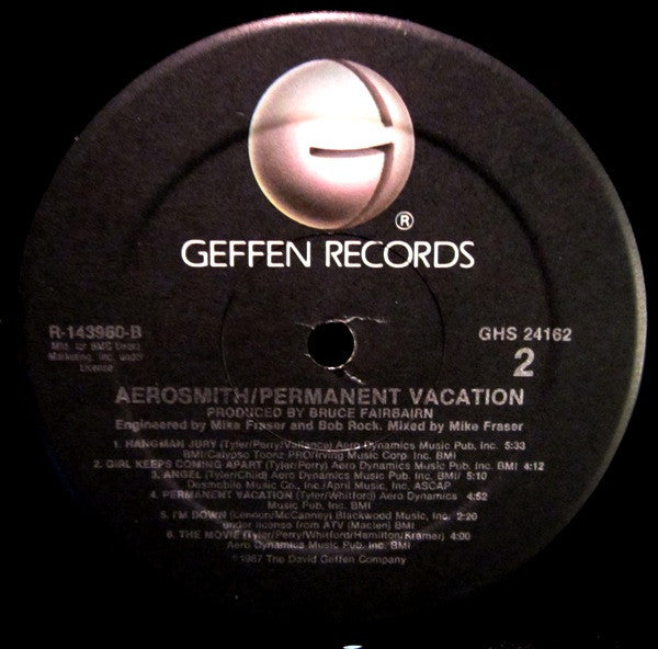 Aerosmith : Permanent Vacation (LP, Album, Club, RE, BMG)