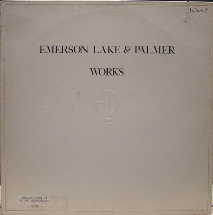 Emerson Lake & Palmer* : Works (Volume 2) (LP, Album, RI,)