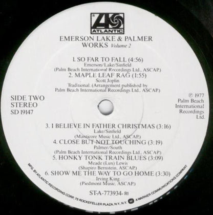 Emerson Lake & Palmer* : Works (Volume 2) (LP, Album, RI,)