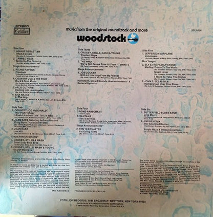Various : Woodstock - Music From The Original Soundtrack And More (3xLP, Album, SP )