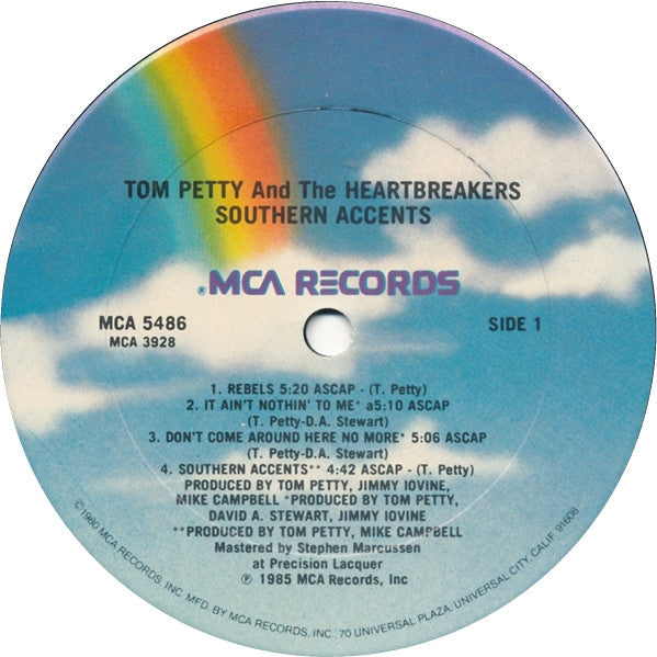 Tom Petty And The Heartbreakers : Southern Accents (LP, Album, Club, CRC)