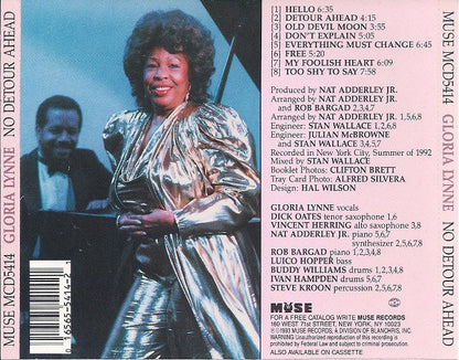 Gloria Lynne : No Detour Ahead (CD, Album)
