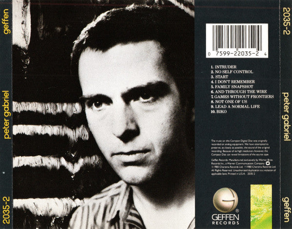 Peter Gabriel : Peter Gabriel (CD, Album, RE)
