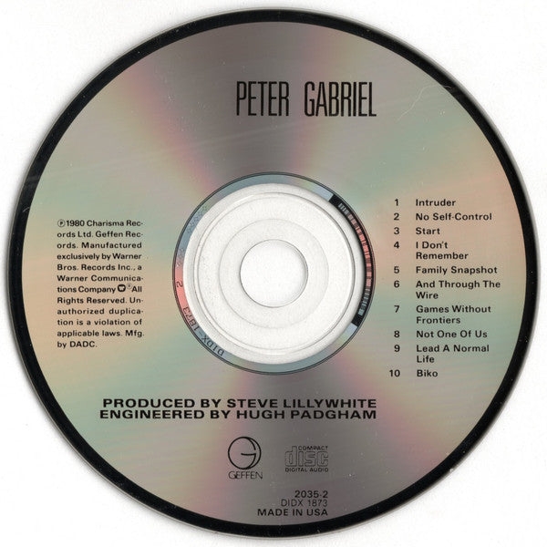 Peter Gabriel : Peter Gabriel (CD, Album, RE)