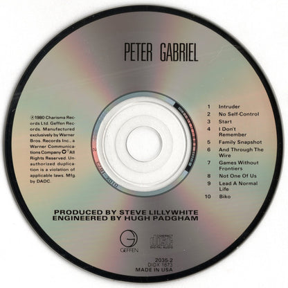 Peter Gabriel : Peter Gabriel (CD, Album, RE)
