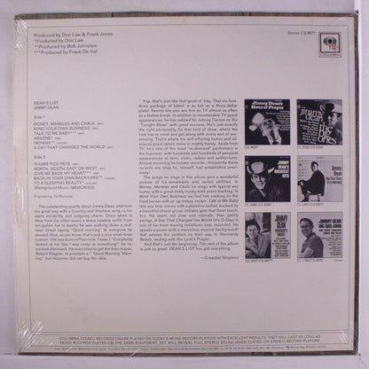 Jimmy Dean : Dean's List (LP, Album)