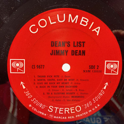 Jimmy Dean : Dean's List (LP, Album)