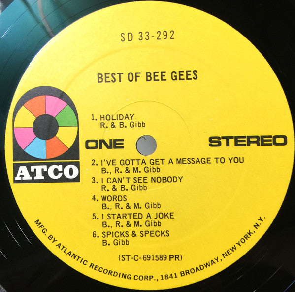 Bee Gees : Best Of Bee Gees (LP, Comp, PR )
