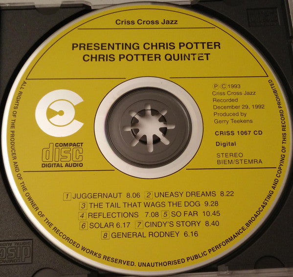 Chris Potter Quintet : Presenting Chris Potter (CD, Album)