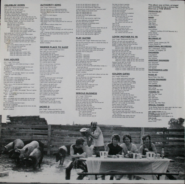 John Cougar Mellencamp : Uh-Huh (LP, Album, Club, CRC)