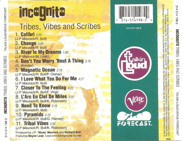 Buy Incognito : Tribes, Vibes + Scribes (CD, Album) Online for a