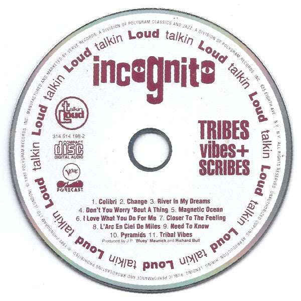 Buy Incognito : Tribes, Vibes + Scribes (CD, Album) Online for a