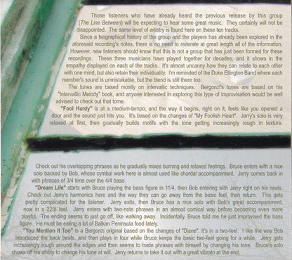 Robert Kaufman (2) / Bruce Gertz / Jerry Bergonzi : Dreaming Out Loud (CD, Album)