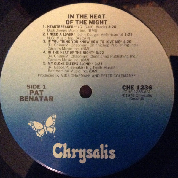 Pat Benatar : In The Heat Of The Night (LP, Album)