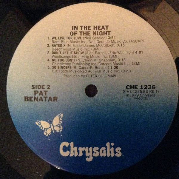 Pat Benatar : In The Heat Of The Night (LP, Album)