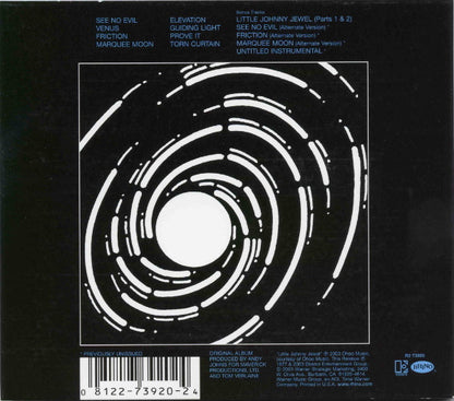 Television : Marquee Moon (CD, Album, RE, RM, Cin)