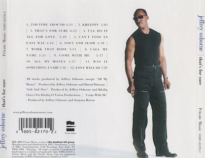 Jeffrey Osborne : That's For Sure (CD, Album)