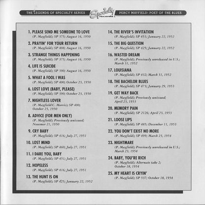 Percy Mayfield : Poet Of The Blues (CD, Comp)