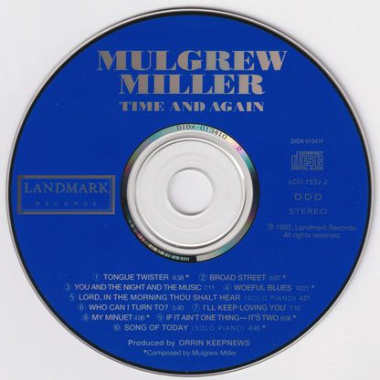 Mulgrew Miller : Time And Again (CD, Album)