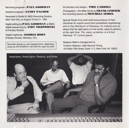Mulgrew Miller : Time And Again (CD, Album)