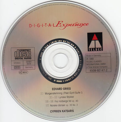 Grieg* : Cyprien Katsaris : Piano Works (Lyric Pieces · Morning Mood · Holberg Suite) (CD, Album, RE)