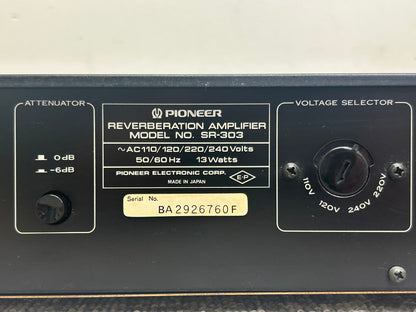 Pioneer SR-303 Reverberation Amplifier * Fully Serviced