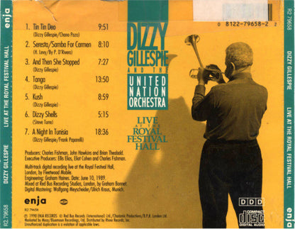 Dizzy Gillespie And The United Nation Orchestra : Live At The Royal Festival Hall (CD, Album)