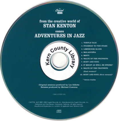 Stan Kenton : Adventures In Jazz (CD, Album, RE)