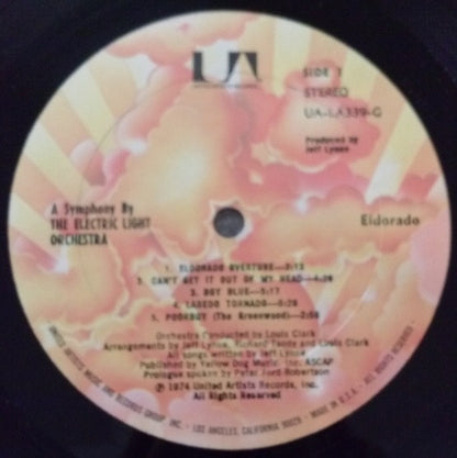 Electric Light Orchestra : Eldorado - A Symphony By The Electric Light Orchestra (LP, Album, RE, All)