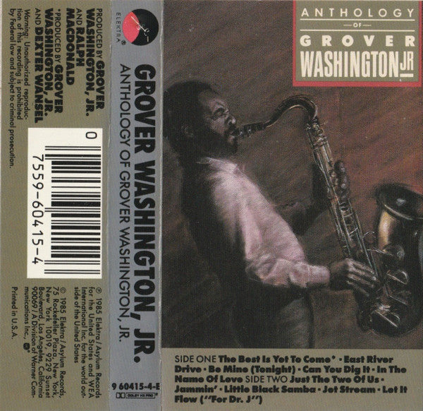 Grover Washington, Jr. : Anthology Of Grover Washington Jr. (Cass, Comp, Dol)