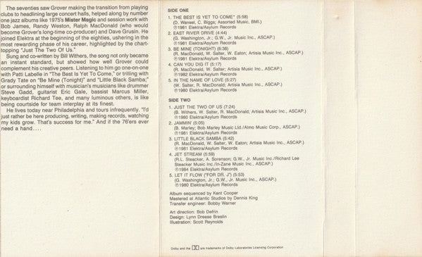 Grover Washington, Jr. : Anthology Of Grover Washington Jr. (Cass, Comp, Dol)