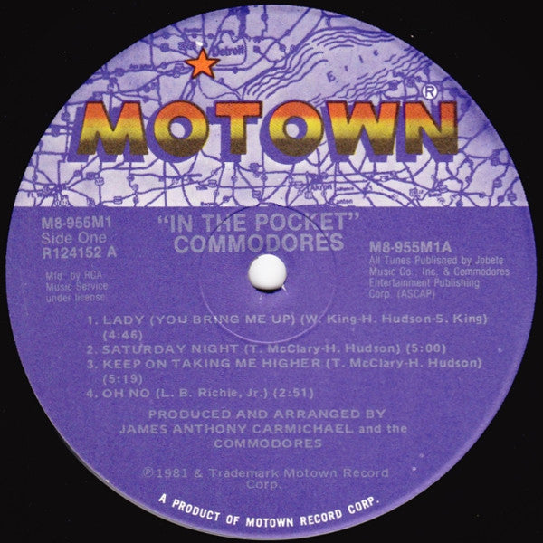 Commodores : In The Pocket (LP, Album, Club, RCA)