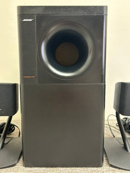 Bose Acoustimass 3 Series IV Speakers * Fully Serviced  * Desk Stands * Manual