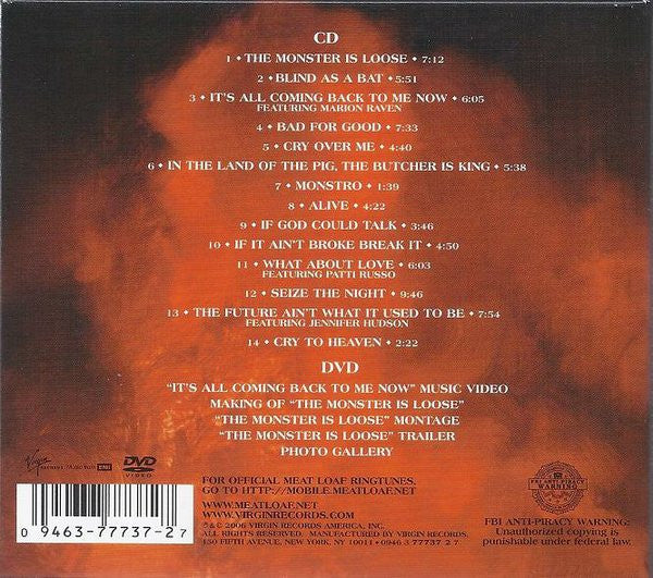 Meat Loaf : Bat Out Of Hell III - The Monster Is Loose (CD, Album, Dlx + DVD)