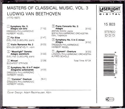 Beethoven* : Masters Of Classical Music, Vol.3: Beethoven (CD, Comp)