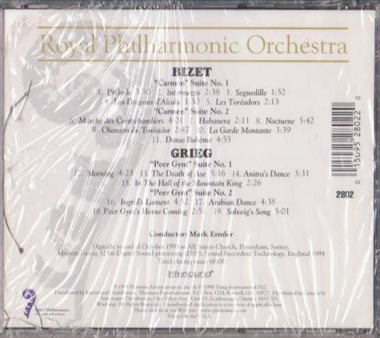 Bizet* / Grieg* - Royal Philharmonic Orchestra, Mark Ermler : Bizet: Carmen Suites Nos. 1 & 2 / Grieg: Peer Gynt Suites Nos. 1 & 2 (CD)