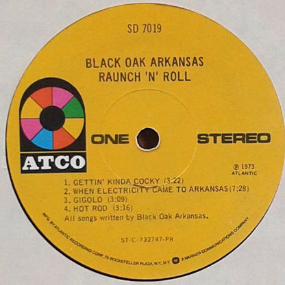 Black Oak Arkansas : Raunch 'N' Roll Live (LP, Album, RE, PR )
