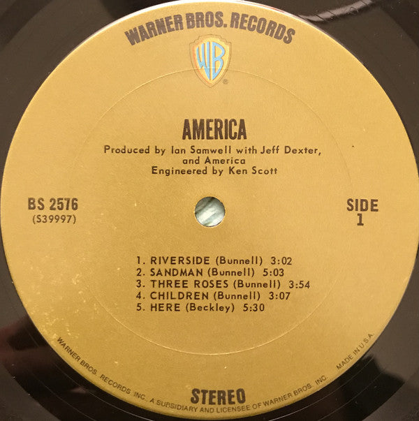 America (2) : America (LP, Album, San)