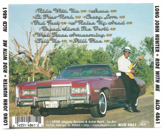 Long John Hunter : Ride With Me (CD, Album, RE, RM)