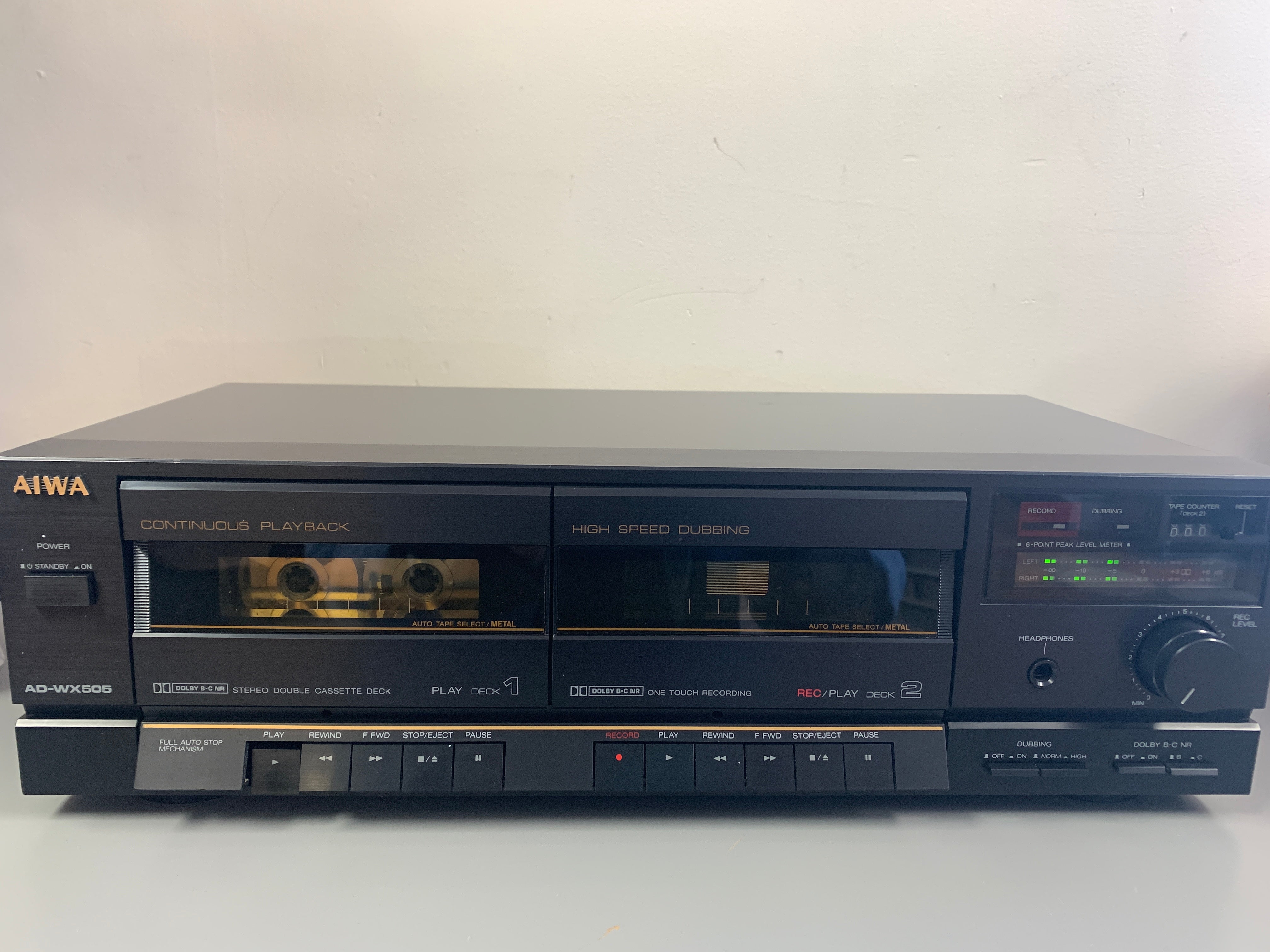 Aiwa AD-WX505 Cassette Deck * tape counter not working – The